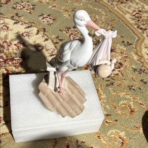 LLADO Stork Boy Baby Hand made in Spain.Size 9.3/4 by 6.